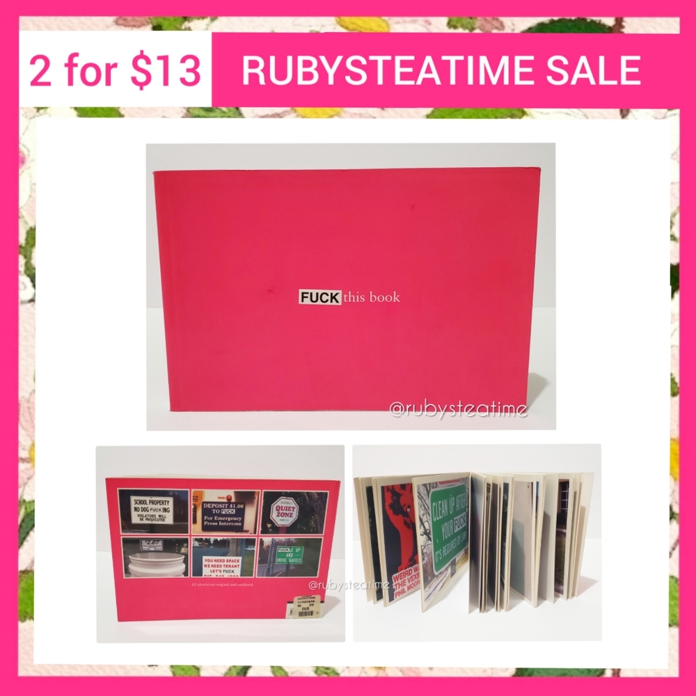 ✨️SALE✨️ 2 for $13✨️ "FUCK this book" photo book, Copyright 2005